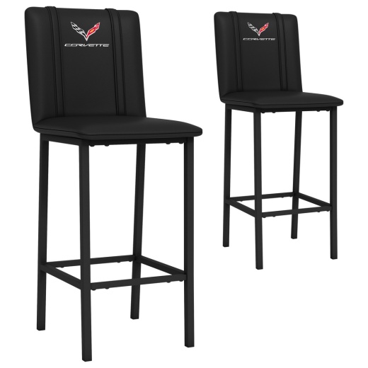 Bar Stool 500 With Corvette C7 Logo Set Of 2