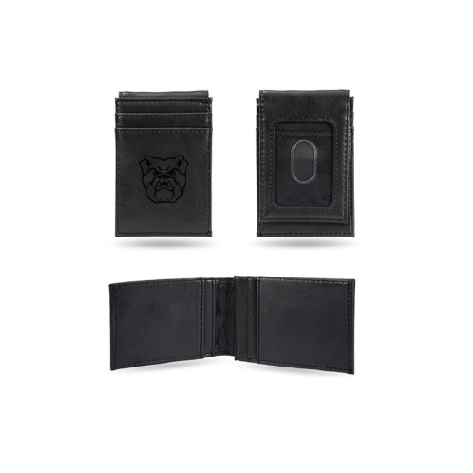 Butler Laser Engraved Black Front Pocket Wallet