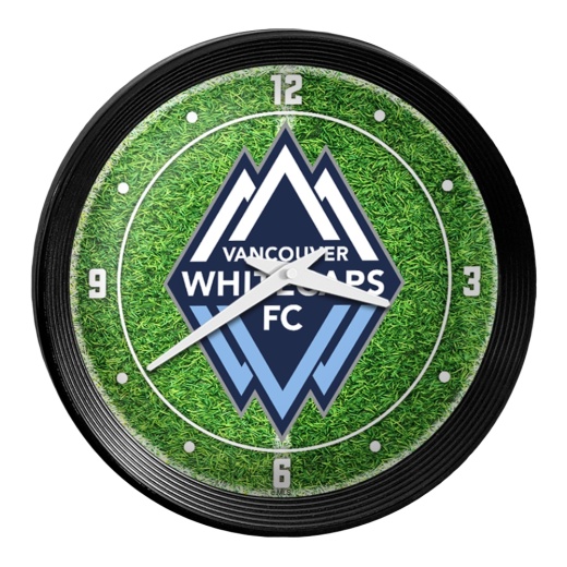 Vancouver Whitecaps Fc: Pitch Ribbed Frame Wall Clock