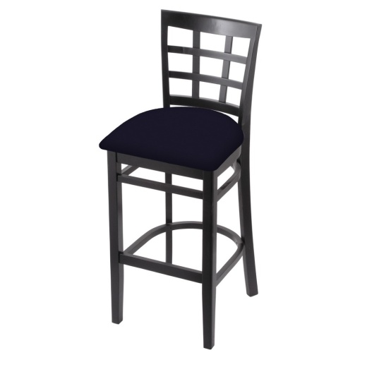 3130 Stool With Black Finish And Canter Twilight Seat