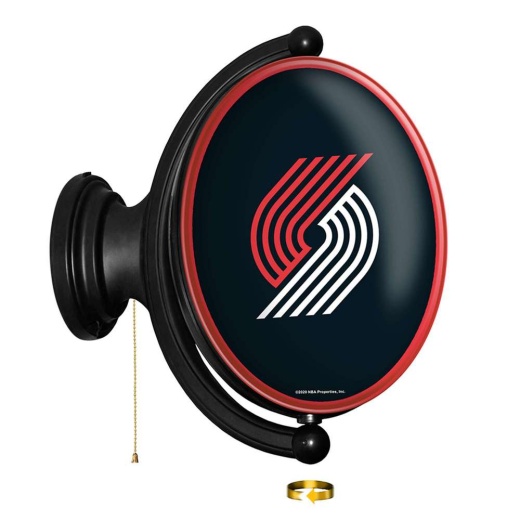 Portland Trail Blazers: Original Oval Rotating Lighted Wall Sign