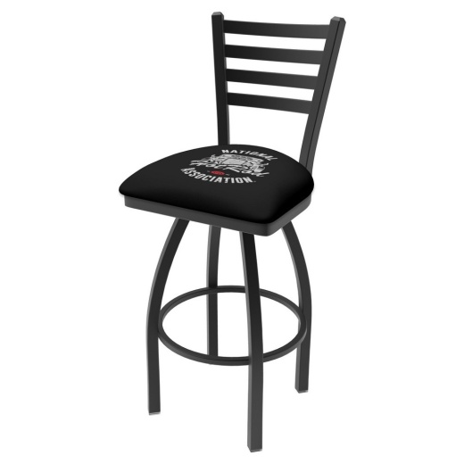 L014 Nhra Hot Rod Swivel 25" Counter Stool With Black Wrinkle Finish