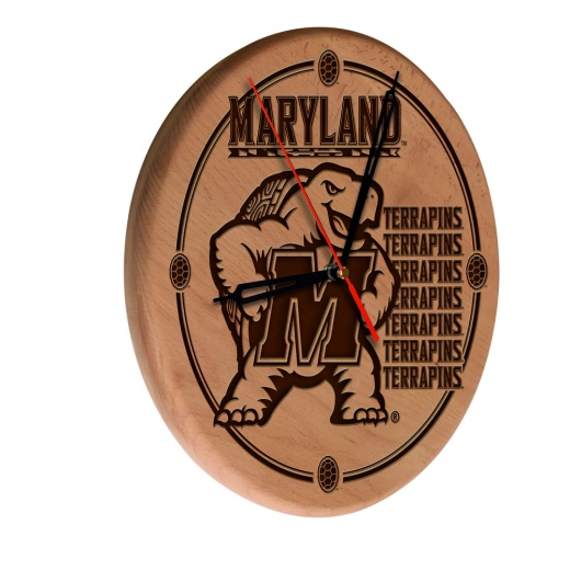 Maryland Laser Engraved Wood Clock By The Holland Bar Stool Co