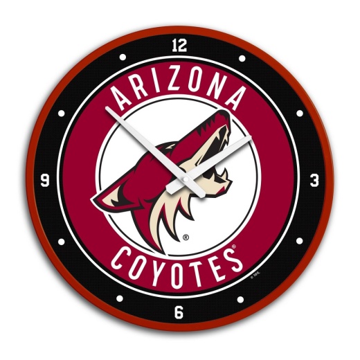 Arizona Coyotes: Modern Disc Wall Clock