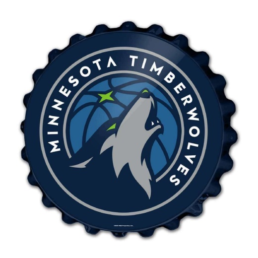 Minnesota Timberwolves: Bottle Cap Wall Sign