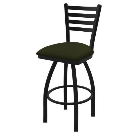 410 Jackie Swivel Stool With Black Wrinkle Finish And Canter Pine Seat