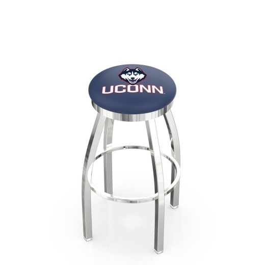 L8c2c Chrome Connecticut Swivel Bar Stool With Accent Ring By Holland Bar Stool Company