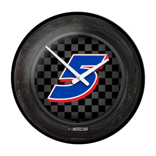 Kyle Larson: Tire Framed Modern Disc Wall Clock