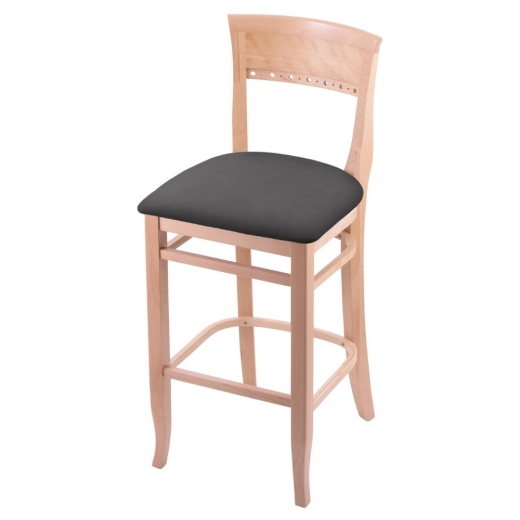 3160 25" Counter Stool With Natural Finish And Canter Storm Seat