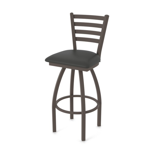 410 Jackie Swivel Stool With Bronze Finish And Canter Iron Seat