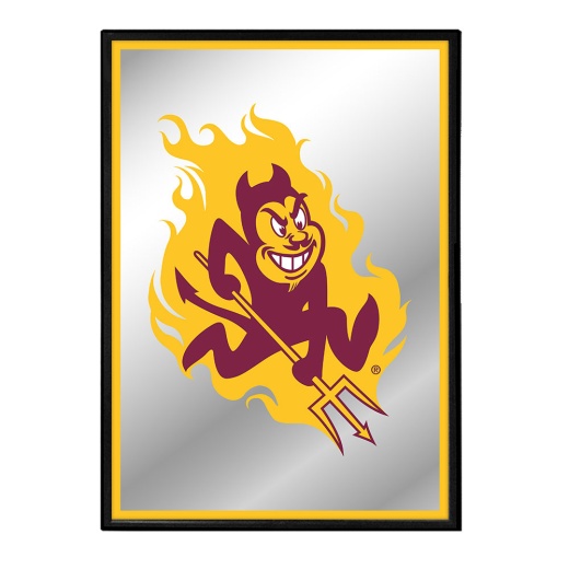 Arizona State Sun Devils: Mascot Framed Mirrored Wall Sign