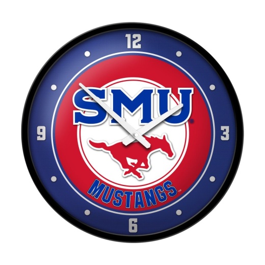 Smu Mustangs: Modern Disc Wall Clock