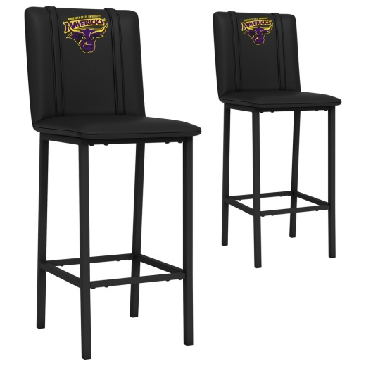 Bar Stool 500 With Minnesota State Mavericks Logo Set Of 2