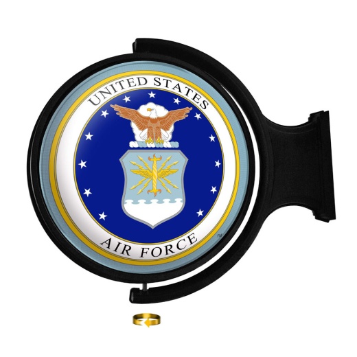 Us Air Force: Seal Original Round Rotating Lighted Wall Sign