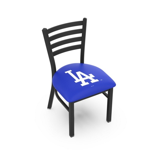 L00418 Los Angeles Dodgers 18" Chair With Black Wrinkle Finish