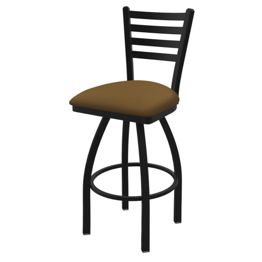 410 Jackie Swivel Stool With Black Wrinkle Finish And Canter Saddle Seat