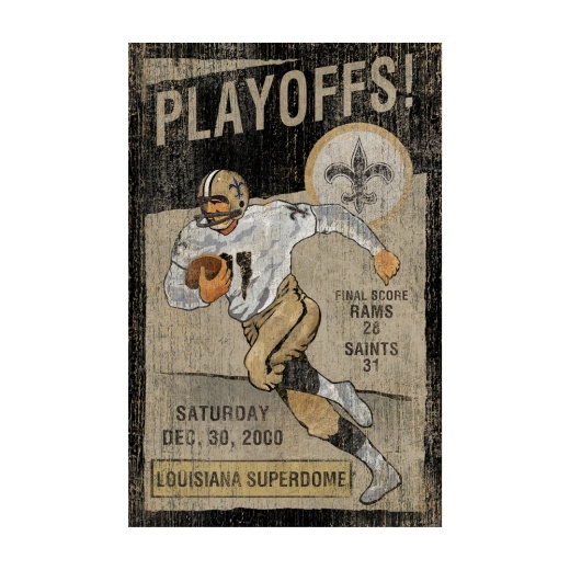 Orleans Saints Vintage Wall Art