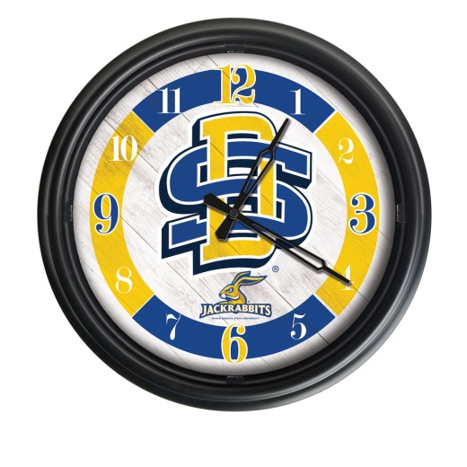 South Dakota State University Indoor/Outdoor Led Wall Clock By Holland Bar Stool Co