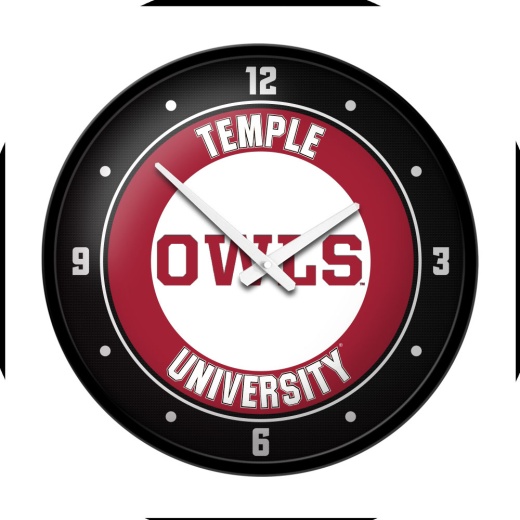 Temple Owls: Owls Modern Disc Wall Clock