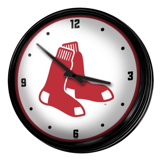 Boston Red Sox: Retro Lighted Wall Clock