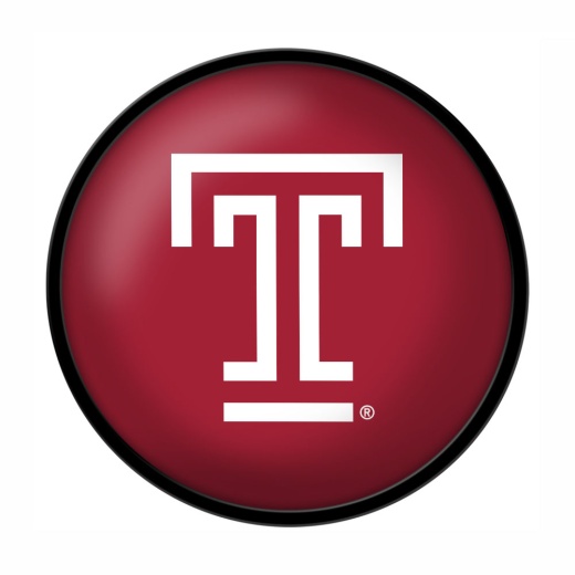 Temple Owls: Logo Modern Disc Wall Sign