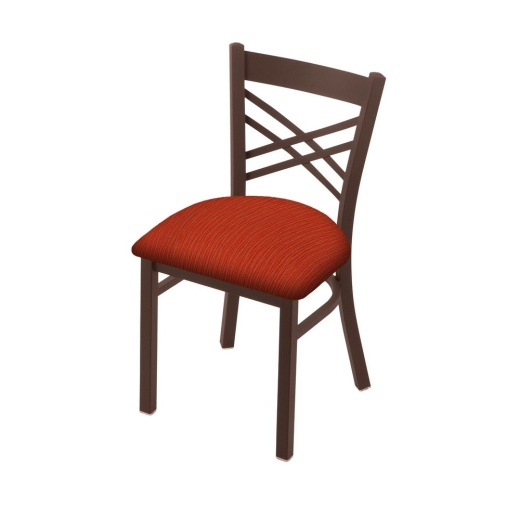 620 Catalina 18" Chair With Bronze Finish And Graph Poppy Seat