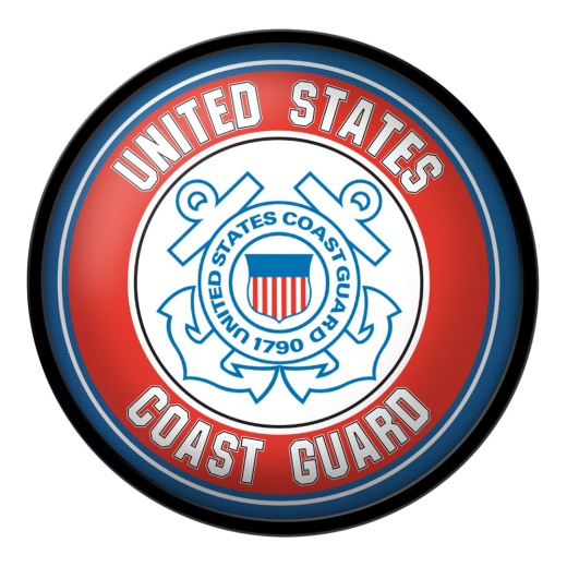 Us Coast Guard: Modern Disc Wall Sign