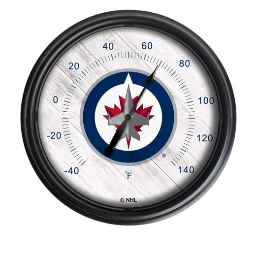 Winnipeg Jets Indoor/Outdoor Led Thermometer By Holland Bar Stool Company