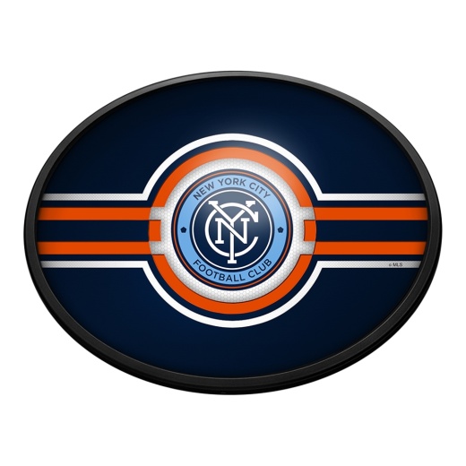 York City Fc: Oval Slimline Lighted Wall Sign