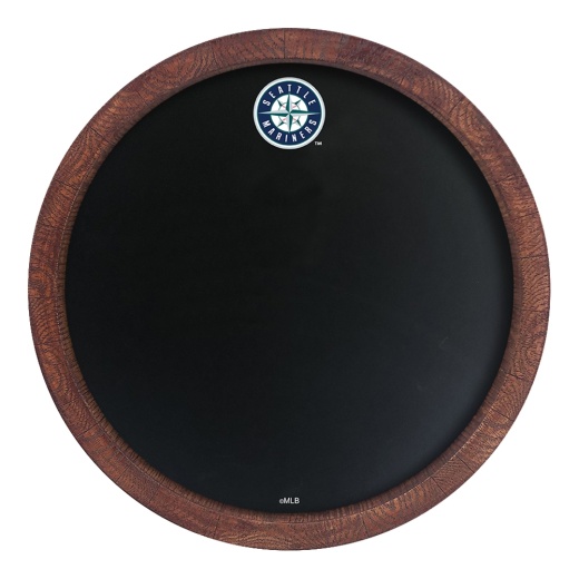 Seattle Mariners: Chalkboard "Faux" Barrel Top Sign