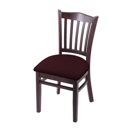 3120 18" Chair With Dark Cherry Finish And Canter Bordeaux Seat