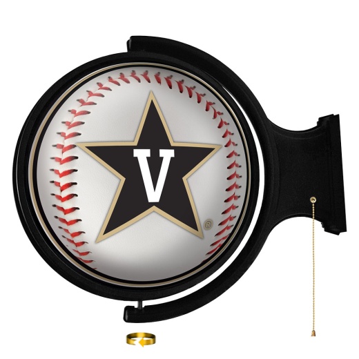 Vanderbilt Commodores: Baseball Rotating Lighted Wall Sign