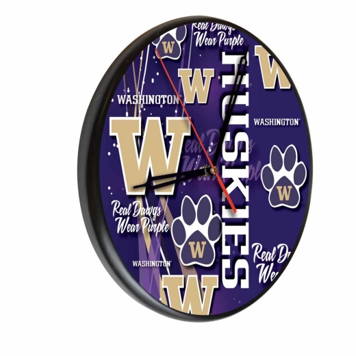 Washington Digitally Printed Wood Clock By The Holland Bar Stool Co