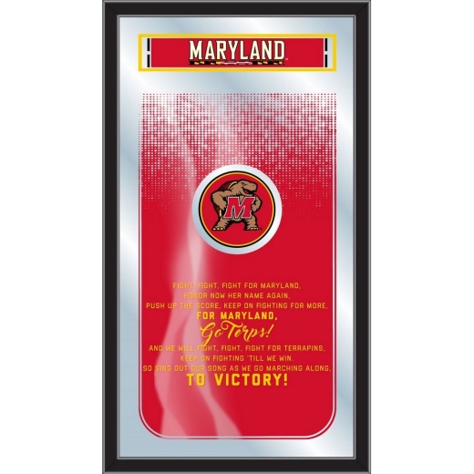 Maryland 26" X 15" Fight Song Mirror By Holland Bar Stool Company