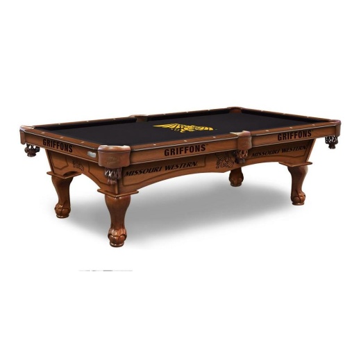 Missouri Western State 8' Pool Table By Holland Bar Stool Co