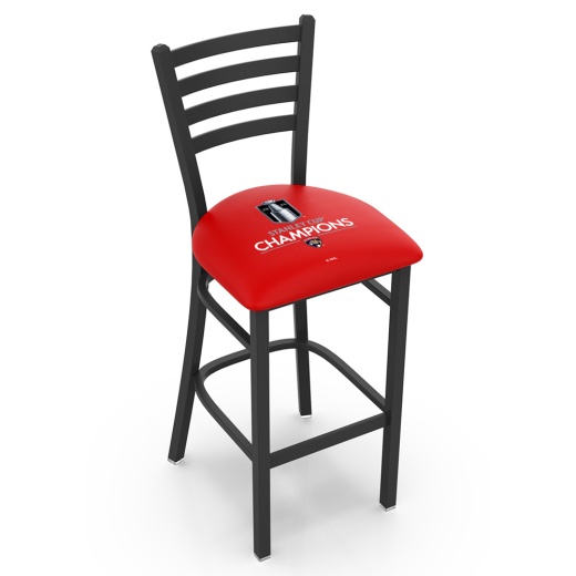 L004 Florida Panthers 2024 Stanley Cup Stationary Stool With Black Wrinkle Finish By Hbs