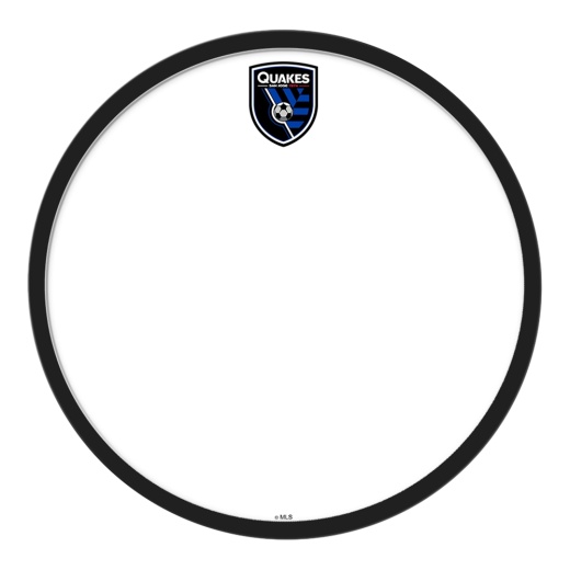 San Jose Earthquakes: Modern Disc Dry Erase Wall Sign