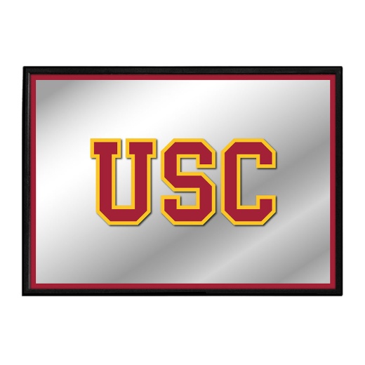 Usc Trojans: Framed Mirrored Wall Sign