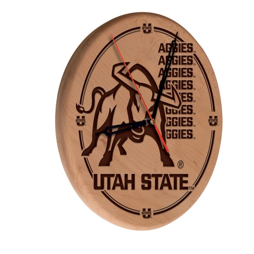 Utah State Laser Engraved Wood Clock By The Holland Bar Stool Co