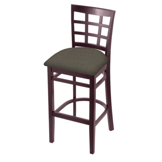 3130 Stool With Dark Cherry Finish And Graph Chalice Seat