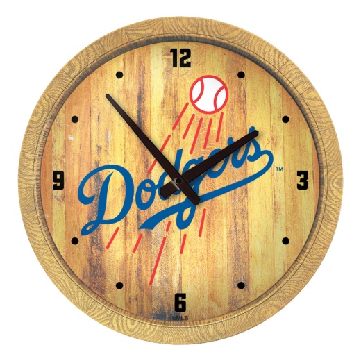 Los Angeles Dodgers: "Faux" Barrel Top Clock