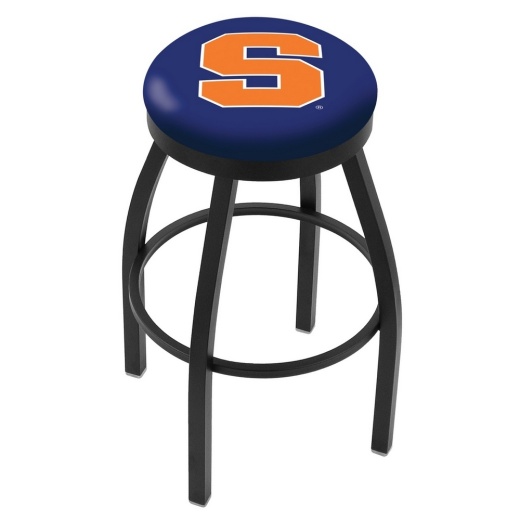 L8b2b Black Wrinkle Syracuse Swivel Bar Stool With Accent Ring By Holland Bar Stool Company