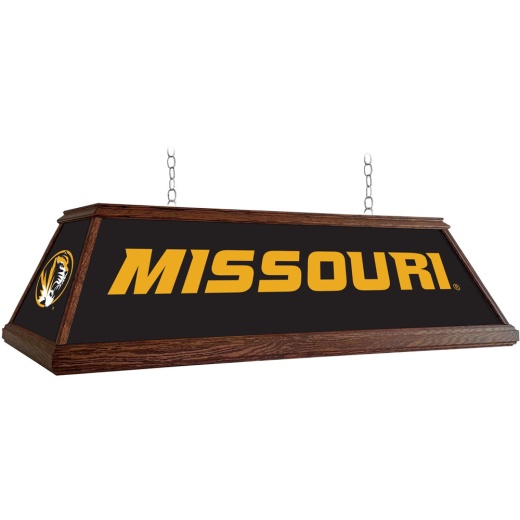 Missouri Tigers: Premium Wood Pool Table Light