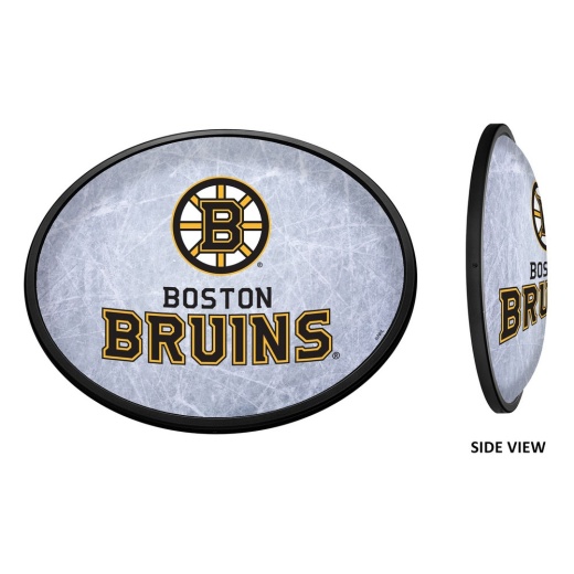 Boston Bruins: Ice Rink Oval Slimline Illuminated Wall Sign