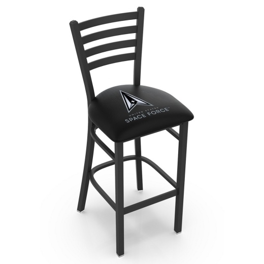 L004 U.S. Space Force Stationary Stool With Black Wrinkle Finish By Holland Bar Stool