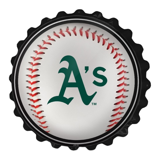 Oakland Athletics: Baseball Bottle Cap Wall Sign