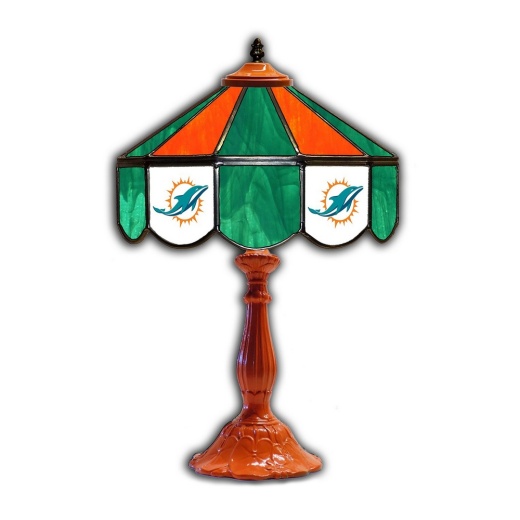 Miami Dolphins 21" Glass Table Lamp