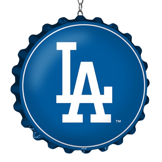 Los Angeles Dodgers: Wordmark Bottle Cap Dangler