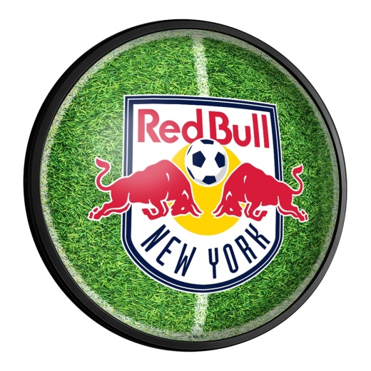 York Red Bulls: Pitch Round Slimline Lighted Wall Sign