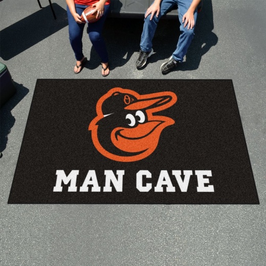 Baltimore Orioles Man Cave Ultimat Rug 5Ft. X 8Ft